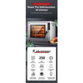 One Piece 130L Commercial Table Type Oven High Productivity Stainless Steel 90Mins Delivery Oven