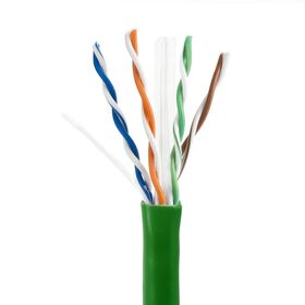 1000ft CAT6 Cable 23AWG Bulk Solid Network Wire White Blue Gray Black Green 23AWG CCA