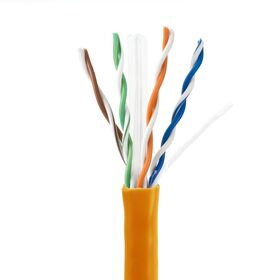 CAT6 1000ft Original Solid Ethernet Cable UTP 23AWG CCA Network Bulk Wire RJ45 Orange Green White Gray