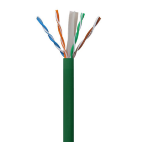 كيبل Cat6 UTP CCA صلب 23AWG، 152-305 متر، سلك شبكة LAN إيثرنت RJ45، ألوان اختيارية: أخضر، أبيض، أصفر، رمادي، أزرق