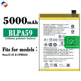 Original Battery 5000mAh BLPA59 For Oppo Reno12 5G CPH2625 cell phone batteries manufacturers
