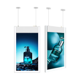 43 49 55 65 inch High Brightness Retail Digital Signage LCD Transparent Display Android Media Player Hanging Advertising Screen
