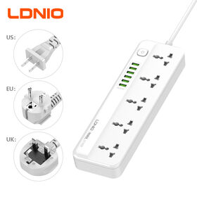LDNIO SC5614 Universal standard 5 outlets 6 USB charger power strips for mobile phone with 2 Meter Extension Socket