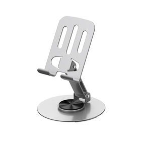 Soporte para teléfono móvil, giratorio 360 grados, estable, compacto y portátil, altura ajustable y diseño plegable, cómodo