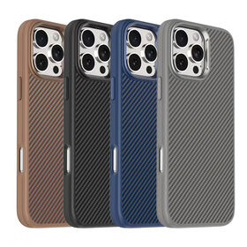 Kevlar Texture phone case shock-resistant cases with Soft TPU and Hard PC for iPhone16 16Pro 16ProMax 16Plus 15pro ISO9001:2015