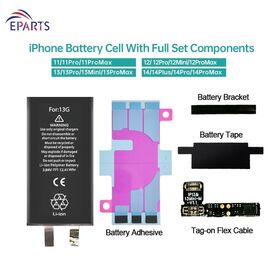 Baterai tanpa flex untuk iPhone 13 3227mAh, Pengganti Kesehatan Baterai, Baterai Ponsel OEM