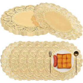 Lot De 4 Sets De Table Ronds Brodés - Dessous De Verre Au Crochet - Dessous De Verre Faits à La Main - Broderie En Dentelle Blanche - Pour Tasses