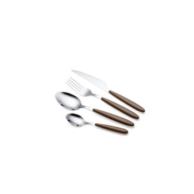 Customize Logo Bulk Metal Dinnerware Set Knife Spoon Fork Flatware Stainless Steel Silver Cutlery Set for Western Wedding Use