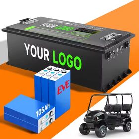 XR Golf Cart Lithium Battery 36V 48V 72V 96V 50Ah 100Ah 200Ah 300Ah 400Ah Built-in Smart BMS Grade A Cells LiFePO4 Battery