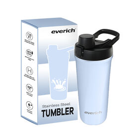 Everich ODM 750ml Garrafa Misturadora de Metal Isolada para Proteínas, Copo Misturador de Aço Inoxidável com Design Silencioso