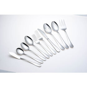 Wholesale hotel fork spoon knife restaurant cutlery stainless steel flatware sliver silverware set