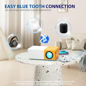 Proyektor Portabel 550 ANSI Lumens 1080P dengan Koreksi Keystone ±50° & Suara HIFI untuk Pengalaman Film Outdoor yang Imersif
