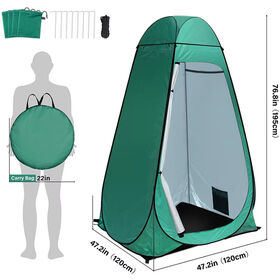 Einfach aufzubauendes Pop-up-Privatzelt, sofortiges tragbares Outdoor-Duschzelt, Camping, Strand, Toilette, Umkleideraum, Regenschutz mit Fenster