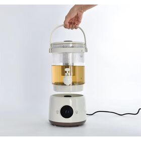 Ketel Teh Elektrik Kaca Rebus Cepat 3L Kontrol Layar Sentuh Fungsi Jaga Hangat Pembuat Teh Panas Ketel Kaca Elektrik Dengan Infuser Teh