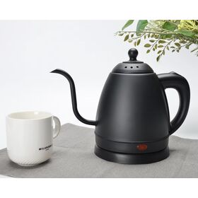 Chaleira de café 110V 60Hz com design de pescoço de ganso, bico de chaleira de café, design sem fio, OEM de fábrica grátis