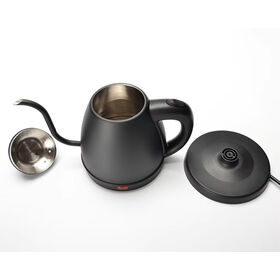 Chaleira Elétrica de Pescoço de Ganso, Cor Preta, para Café e Chá - Chaleira Elétrica