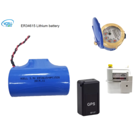 Factory customized 3.9V ER34615 Lithium Thionyl Chloride(Li/SOCl2) Battery with wire for Electricity meter, Gas meter,Water meter.
