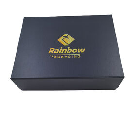 Caja de regalo plegable personalizada con cierre magnético para ropa y bufandas