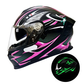 Casque Moto 3/4 Ouvert En Cuir Vintage - Homologué ECE, Double Visière Pour Hommes Et Femmes