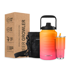 Growler de Cerveja em Aço Inoxidável com Isolamento de Parede Dupla, Design ODM Personalizável e Preço de Fábrica Everich com Tampa e Alça