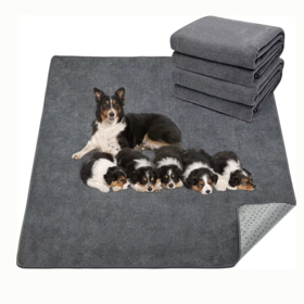 Customized Reusable Puppy Pads Polyester Pet Pee Pads Washable Leakproof Training & Behavior Products
