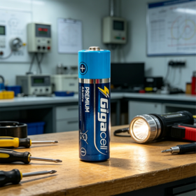 Premium alkaline battery LR6 AA size 1.5V No.5 For Flashlights/Remote Control for long-lasting performance and reliability.