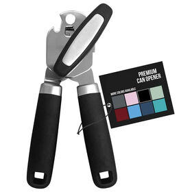 Abridor de Tarros de Cocina Multifunción, Abrelatas Manual de Acero Inoxidable con Borde Liso para Cerveza, Vino y Conservas