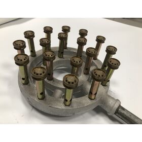 Sunrise Jet Burner For Chinese Wok Range, 23 Copper Tips, Propane Gas Sunrise Jet Burner For Chinese Wok Range, 23 Copper Tips, Propane Gas