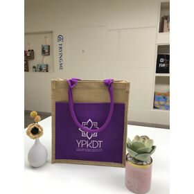 Saco de juta ecológico resistente para transporte de vinho, saco de serapilheira para várias garrafas de vinho com janela transparente