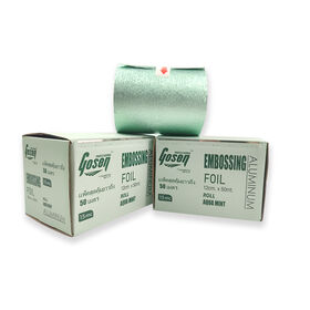 12,7 cm x 50 m/100 m Friseurfolie Rolle - Aluminiumfolie zum Haarefärben - Geprägte Salonfolie für Strähnchen