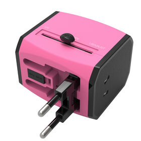Neues Design Universaladapter AUS US EU UK EUSocket Weltreiseadapter mit 2 USB 1 Typ C Konvertierungsstecker Multi-Reiseladegerät