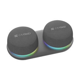 CAANKEI مكبر صوت بلوتوث لاسلكي صغير ستيريو TWS مزدوج بالجملة مع مصباح LED RGB ملون لسيارات EV وحفلات الرقص
