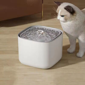 2025 Großhandel 3l Hunde Katzen Wasserbrunnen Spender Automatischer intelligenter Edelstahl Wasserbrunnen für Haustiere