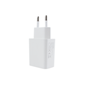 Carregador de Viagem USB-A de 12W com Certificação RoHS, Adaptador AC/DC de Alimentação Segura, Carregador de Parede Ignífugo para Celular