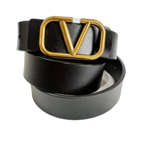 Cheap Price Custom Belts with V Shape Alloy Slide Buckle in Reversible Red and Black Genuine Leather Belts