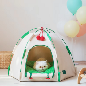 Neuestes modernes Design Multifunktionale atmungsaktive, verschleißfeste, wasserdichte, tragbare Haustierzelte für den Außenbereich in Weiß