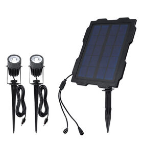 Wholesale Solar panel Spotlight Waterproof LED RGB Colorful lawn light Landscape Lamp Outdoor Spot Lights Ground Garden Light