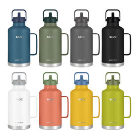 Everich Großhandel Custom ODM 2025 Neuankömmling Outdoor 64OZ Doppelwandiger Edelstahl Vakuumisolierter Bierkrug mit Griff