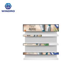 Estante de 28,6 pulgadas con pantalla LCD para montaje en pared, letrero digital para etiquetas de precio de supermercado