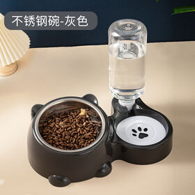 Automatischer Futterautomat für Katzen und Hunde – Integrierter Futter- und Wassernapf für Haustiere