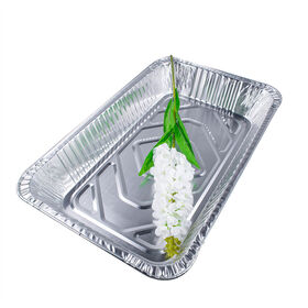 Loyang Panggang Makanan Sekali Pakai Ukuran Penuh Aluminium Foil untuk Restoran Takeaway