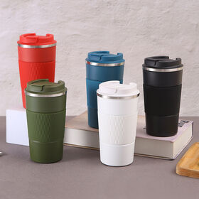 Hot Sale 380ml /510ml Coffee Mug Stainless Steel Vacuum Insulated Coffee Cup with Silicone Sleeve Available in Multiple Colors