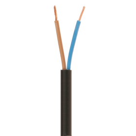 Cable Eléctrico Flexible Negro de 2 Hilos 3182Y, 0.5mm, 0.75mm, 1.0mm, 1.5mm, 2.5mm - Cable de Alimentación Principal