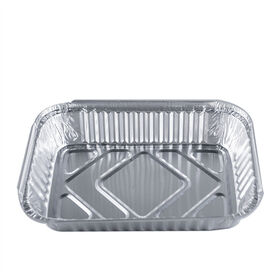 Récipients Rectangulaires en Aluminium, 500 Pièces, Papier d'Aluminium de Qualité Alimentaire, Conteneurs d'Emballage Alimentaire Jetables en Gros