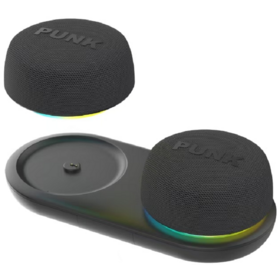 Altavoz magnético Bluetooth para portátil, 4W, mini altavoz portátil, par TWS