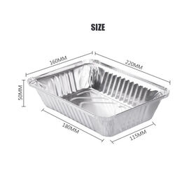 Wholesale Disposable Aluminum Foil Roasting Tary for Restaurant Catering Services with Lids