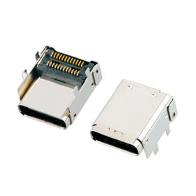 Female Dual-Row SMT Receptacle without cover 24P CH1.63 USB 3.1 C Connectors