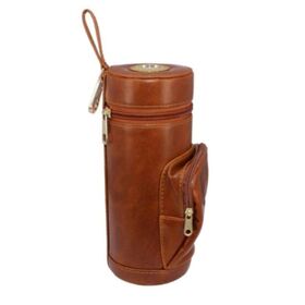Humidor com design personalizado em forma de bola de golfe para viagem - Bolsa humidor de couro para golfe - Fabricante de humidors - Fábrica de humidors - Humidor de viagem