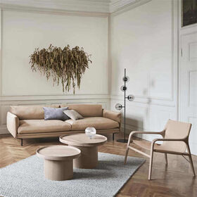 Muebles de salón, lujoso diseño de mesas nido de madera, juego de mesa de centro