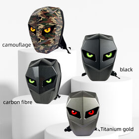 Tas Ransel LED ABS Harga Pabrik Hard Shell Tas Ransel LED Logo dan Desain Karton Kustom Tas untuk Berkendara Sepeda Motor